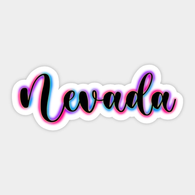 Colorful Nevada Sticker by DRHArtistry